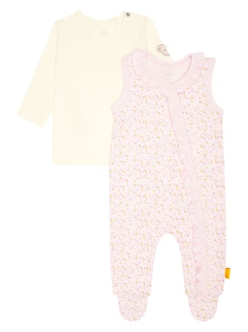 Steiff 2tlg. Outfit in Creme/ Rosa