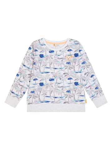 Steiff Sweatshirt lichtblauw/grijs