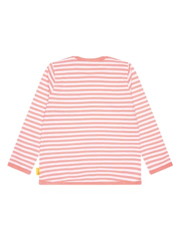 Steiff Shirt in Rosa/ Weiß