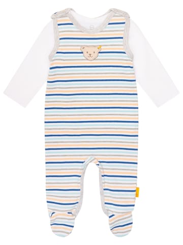 Steiff 2tlg. Outfit in Grau/ Orange/ Hellblau
