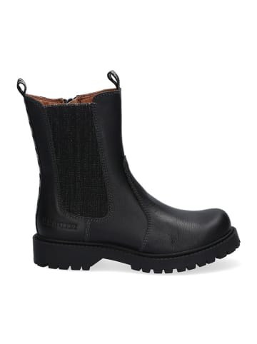 Braqeez Leder-Boots in Schwarz