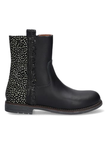 Braqeez Leder-Boots in Schwarz
