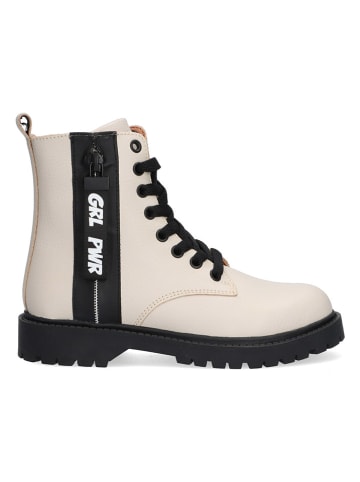 Braqeez Leren boots beige