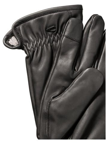 Camel Active Skórzane rękawiczki w kolorze czarnym