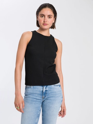 Cross Jeans Top w kolorze czarnym