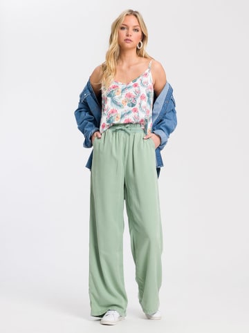 Cross Jeans Spodnie w kolorze jasnozielonym