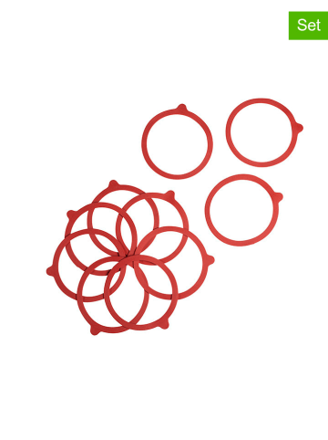 Profiline 2-delige set: weckringen rood - 2x 10 stuks