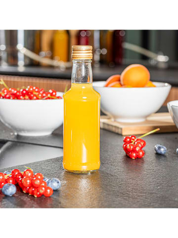 Chefware 5er-Set: Vorratsflaschen in Transparent - 200 ml