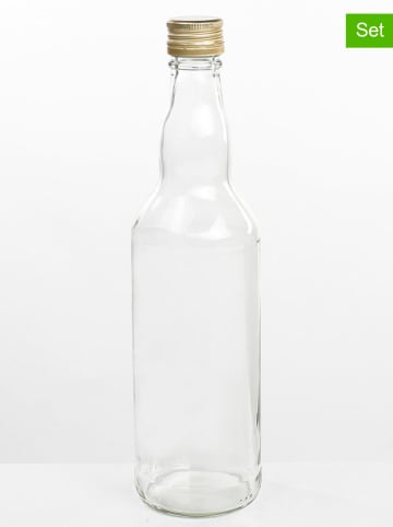 Profiline 5er-Set: Vorratsflaschen in Transparent - 500 ml