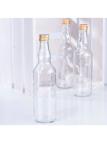 Chefware 5er-Set: Vorratsflaschen in Transparent - 500 ml