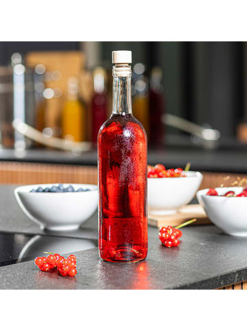 Chefware 5-delige set: voorraadflessen transparant - 200 ml