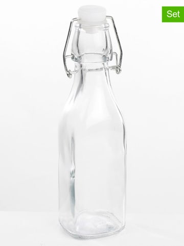 Profiline 12er-Set: Vorratsflaschen in Transparent - 250 ml
