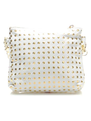 Florence Bags Skórzana torebka "Brios" w kolorze kremowym - 20 x 22 x 2 cm
