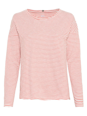 Camel Active Longsleeve in Rot/ Weiß
