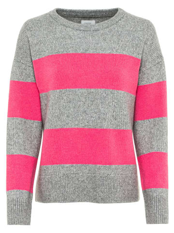 Camel Active Pullover in Grau/ Pink