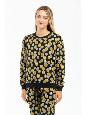 Moschino Bluza w kolorze czarno-złotym