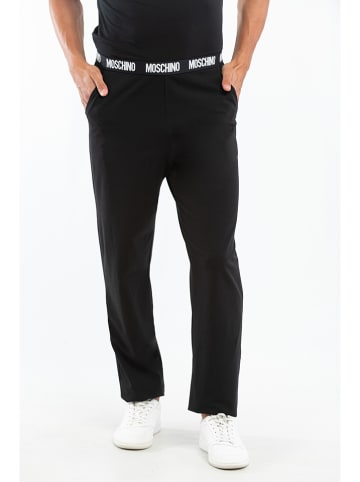 Moschino Spodnie dresowe w kolorze czarnym