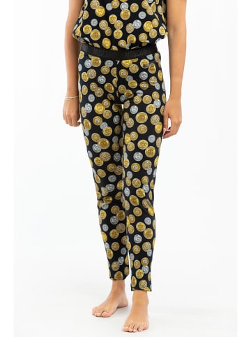 Moschino Leggings in Schwarz/ Gold