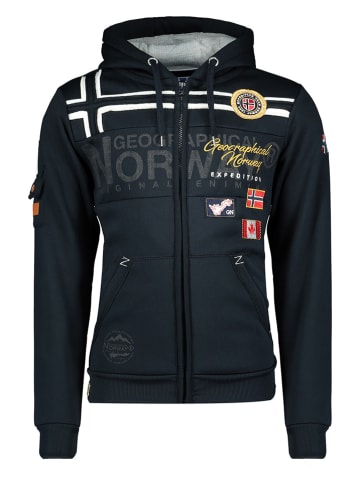 Geographical Norway Sweatvest "Garadock" donkerblauw