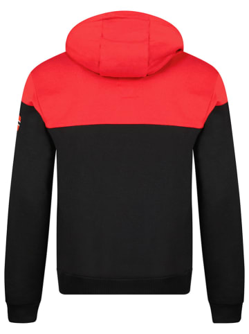 Geographical Norway Bluza "Greg" w kolorze czarno-czerwonym