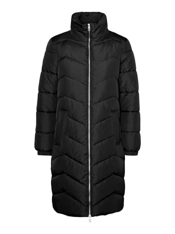 Vero Moda Doorgestikte mantel zwart