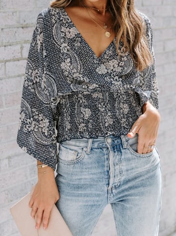 Milan Kiss Bluse in Grau