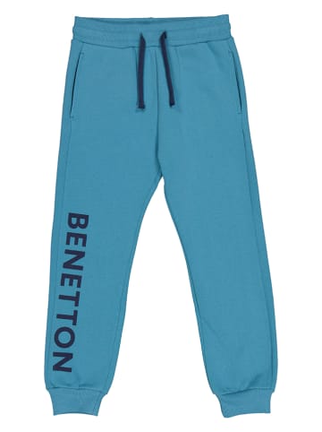 Benetton Sweatbroek blauw