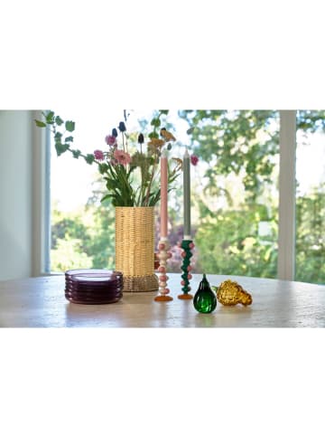 Villa Collection Figurka dekoracyjna "Pear" w kolorze zielonym - 10,5 x 6,5 cm