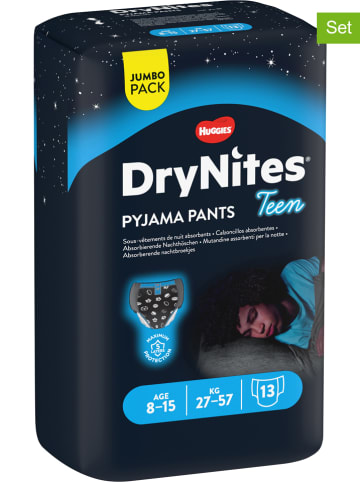 HUGGIES-DryNites 4er-Set: Pyjama Pants "DryNites", 8-15 Jahre, 27-57 kg (52 Stück)