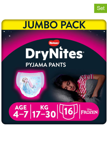 HUGGIES-DryNites 4er-Set: Pyjama Pants "DryNites", 4-7 Jahre, 17-30 kg (64 Stück)
