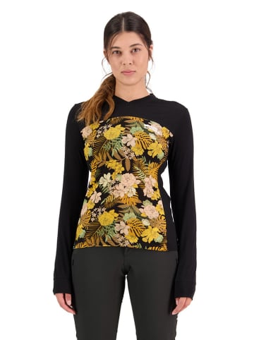 Mons Royale Funktionsshirt "Redwood Enduro" in Schwarz/ Gelb