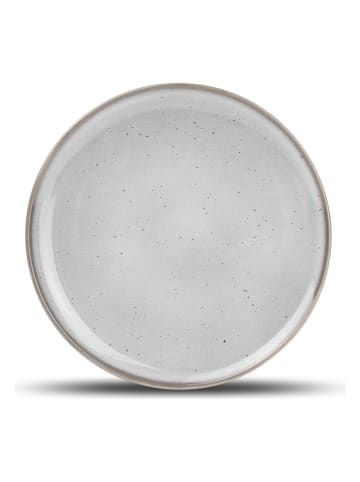 Salt and Pepper 4er-Set: Dessertteller "Freckles" in Grau - Ø 19,5 cm