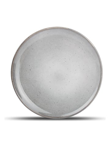 Salt and Pepper 4er-Set: Speiseteller "Freckles" in Grau - Ø 26 cm