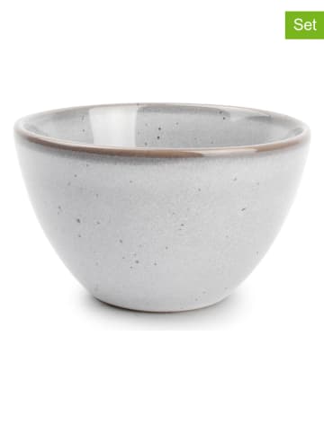 Salt and Pepper 4-delige set: kommen "Freckles" grijs - (H)6 x Ø 10 cm