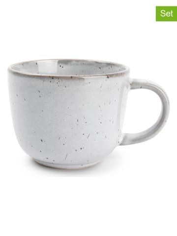 Salt and Pepper 4er-Set: Kaffeetassen "Freckles" in Grau - 250 ml