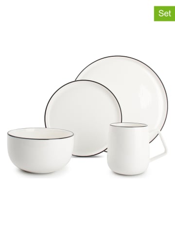 Salt and Pepper 16-częściowy zestaw "Studio Base" w kolorze białym