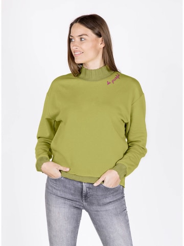 KEY LARGO Bluza "Grateful" w kolorze zielonym