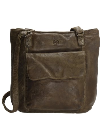 HIDE & STITCHES Skórzany plecak w kolorze brązowym - 26,5 x 23 x 10 cm