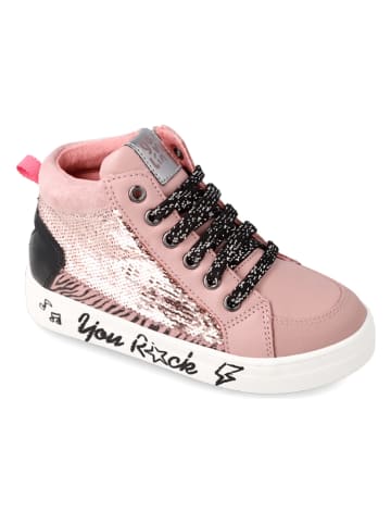 Garvalin Skórzane sneakersy w kolorze jasnoróżowym