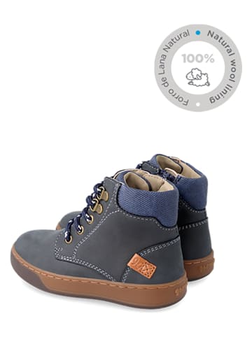 Garvalin Leren boots donkerblauw