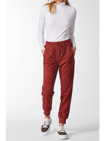 Rich & Royal Spodnie dresowe w kolorze czerwonym