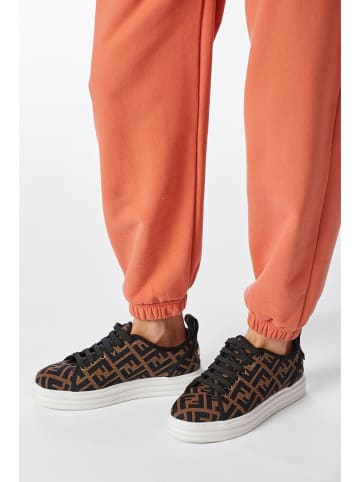 Rich & Royal Spodnie dresowe w kolorze pomarańczowym