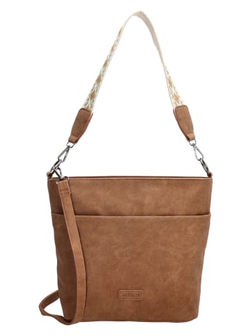 Beagles Schoudertas  "Malaga" camel - (B)32 x (H)26 x (D)12 cm