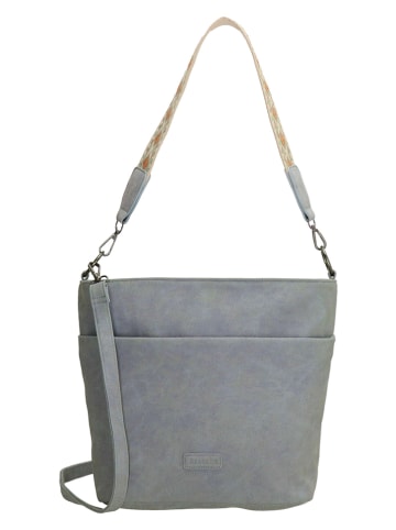 Beagles Shopper "Malaga" grijs - (B)32 x (H)26 x (D)12 cm