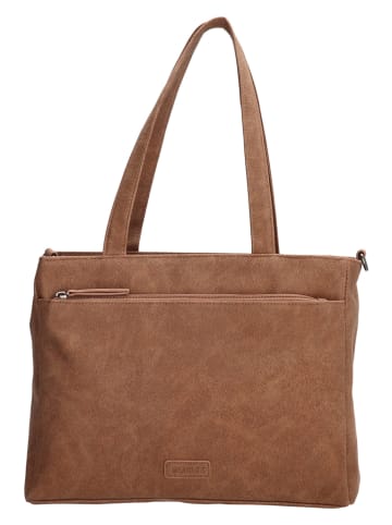 Beagles Schultertasche "Malaga" in Camel - (B)31 x (H)24,5 x (T)10 cm