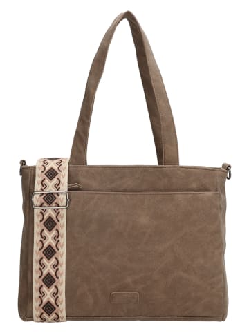 Beagles Schoudertas "Malaga" bruin - (B)31 x (H)24,5 x (D)10 cm