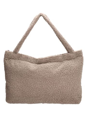 Beagles Shopper bag "Navarra" w kolorze szaroróżowym - 60 x 42 x 9,5 cm