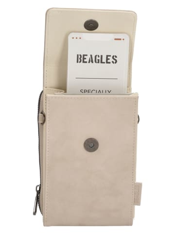 Beagles Torebka "Marbella" w kolorze beżowym na telefon - 12 x 19 x 4 cm