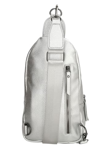 Charm Brustbeutel "New York" in Silber - (B)16 x (H)29 x (T)7 cm