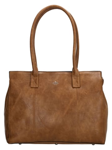Charm Shopper bag "Dow Gate" w kolorze jasnobrązowym - 40 x 31 x 14 cm